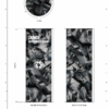 A render of cylinder Shaped deal Tombstones with print embedded